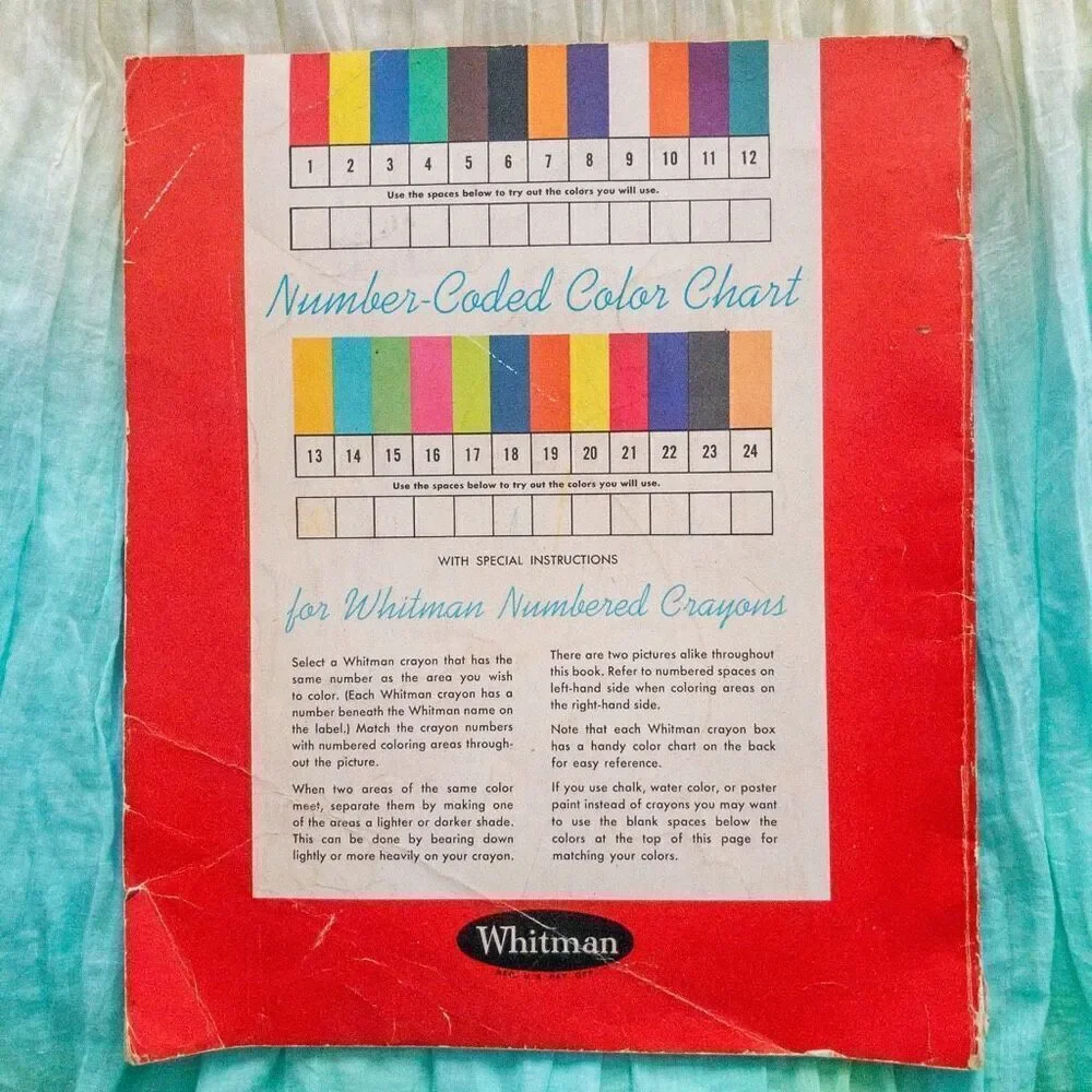 Vintage Birds Paint By Number Art Activity Book Whitman 1961